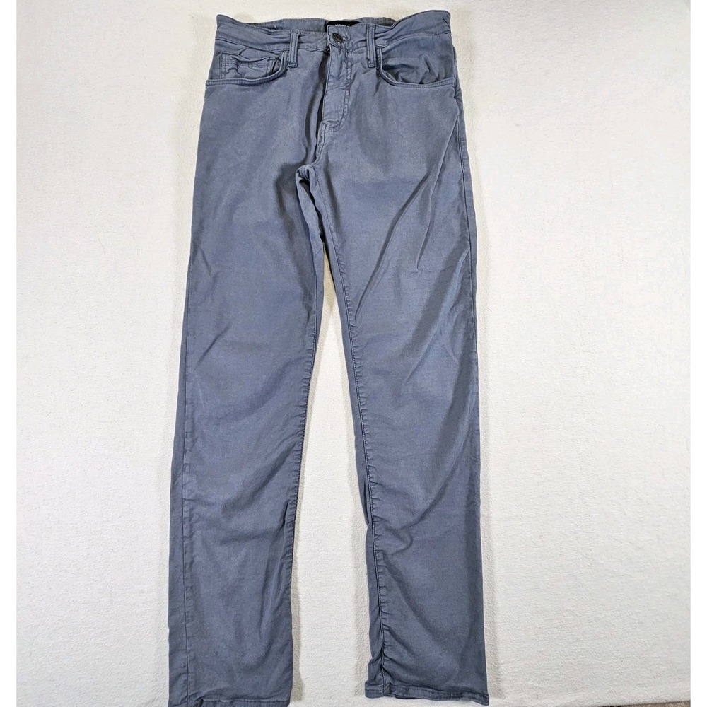 Mavi Zach Pants Mens 31 34 Grey Blue Straight Leg Tencel Blend Twill Stretch